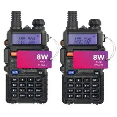 Baofeng UV-5r  Walkie Talkie 1 Pair with earpeice