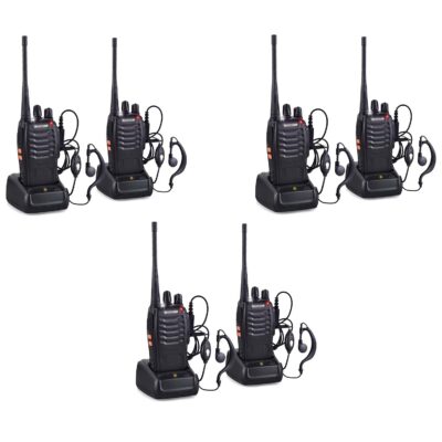 Baofeng BF-888S Walkie Talkie 3 Pair with earpiece